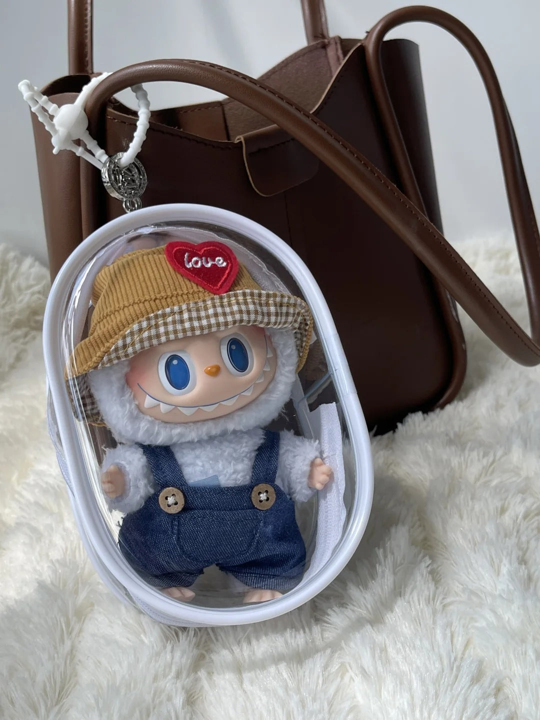 Labubu'Clear Bag for Labubu v1 and Labubu v2