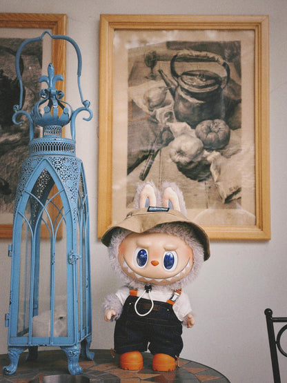 Labubu Fall in wild plush doll with key chain