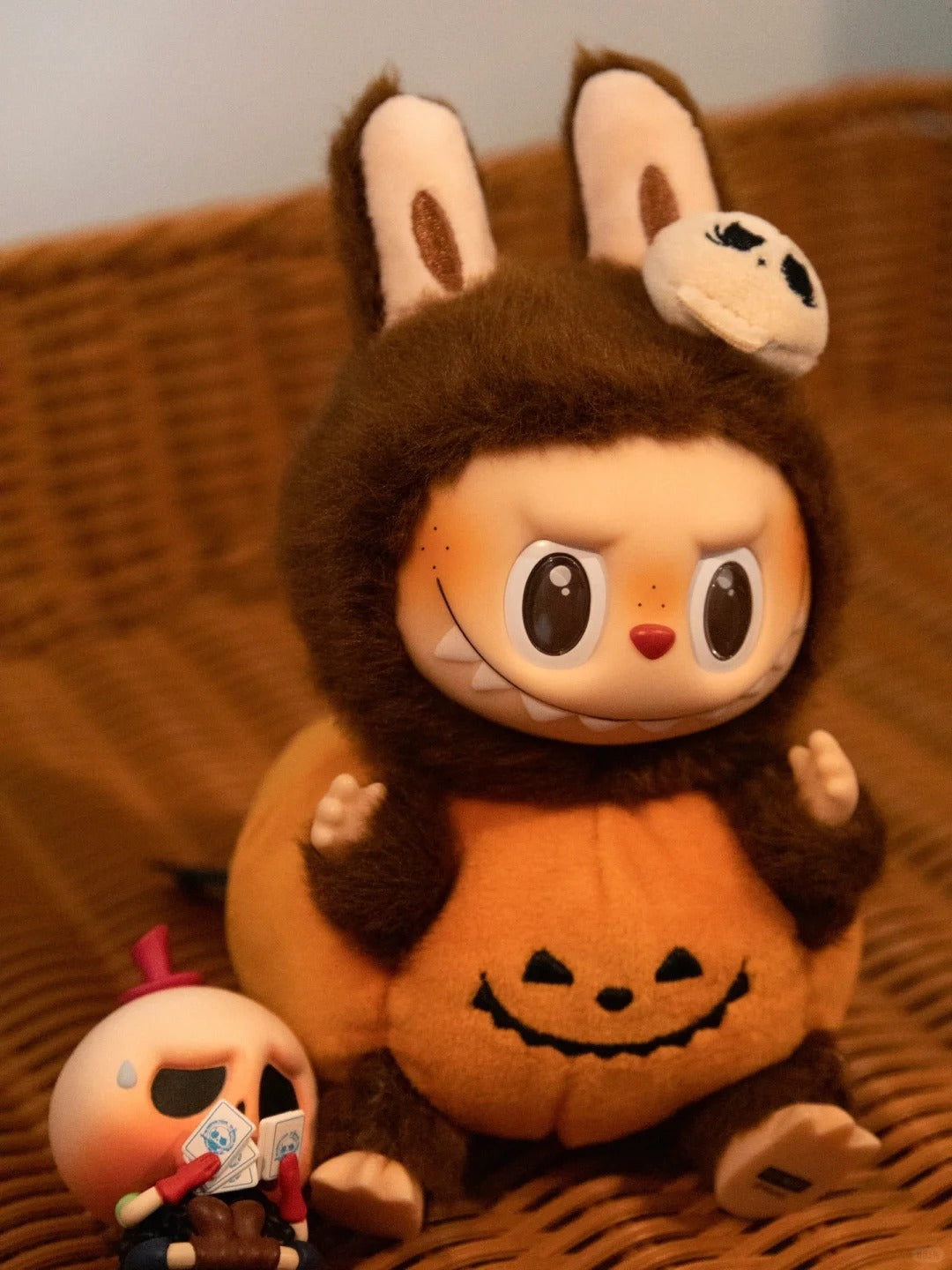 Happy Halloween Party series-sitting pumpkin vinyl plush pendant