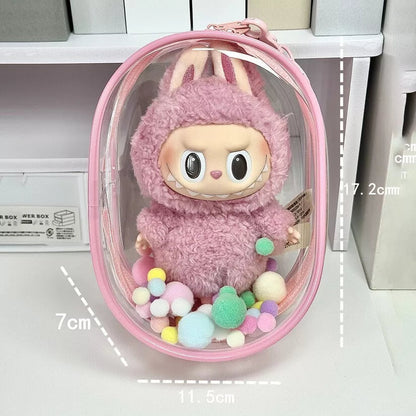 Labubu'Clear Bag for Labubu v1 and Labubu v2