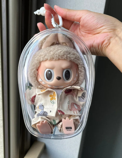 Labubu'Clear Bag for Labubu v1 and Labubu v2