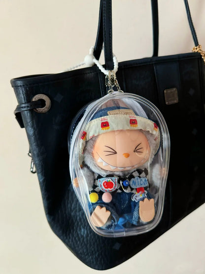 Labubu'Clear Bag for Labubu v1 and Labubu v2
