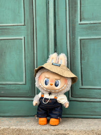 Labubu Fall in wild plush doll with key chain