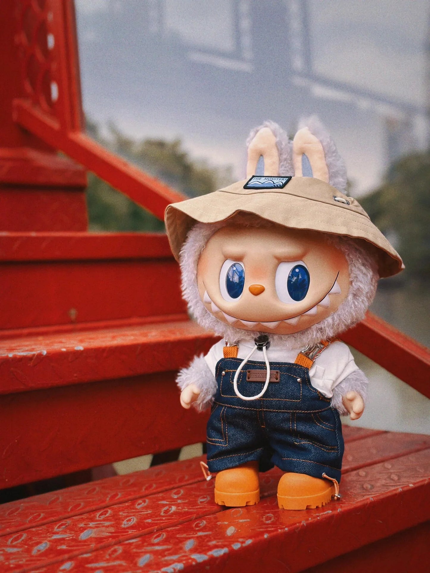 Labubu Fall in wild plush doll with key chain