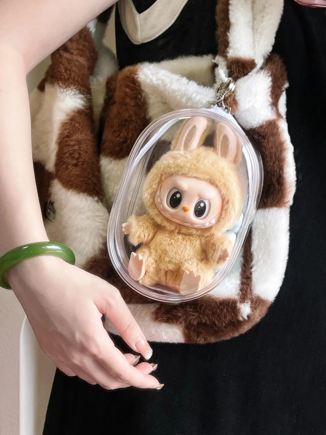 Labubu'Clear Bag for Labubu v1 and Labubu v2
