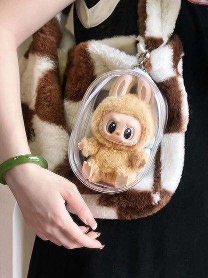 Labubu'Clear Bag for Labubu v1 and Labubu v2